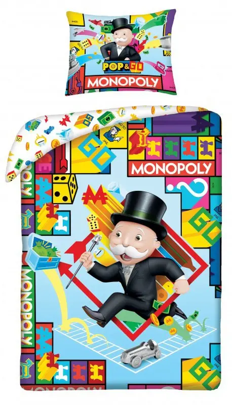 Monopoly ágyneműhuzat 140×200cm, 70×90 cm termékfotó