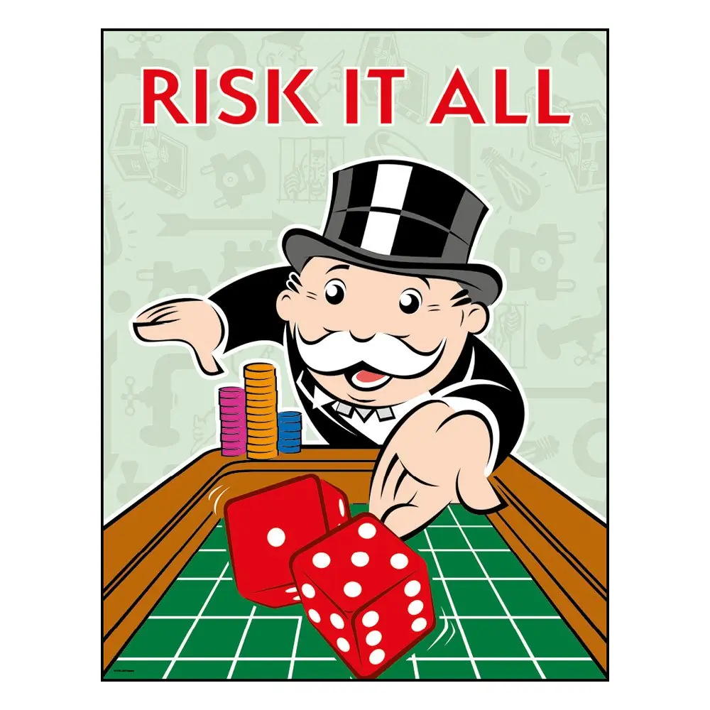 Monopoly Art Print Risk It All Limitált kiadás 36 x 28 cm termékfotó
