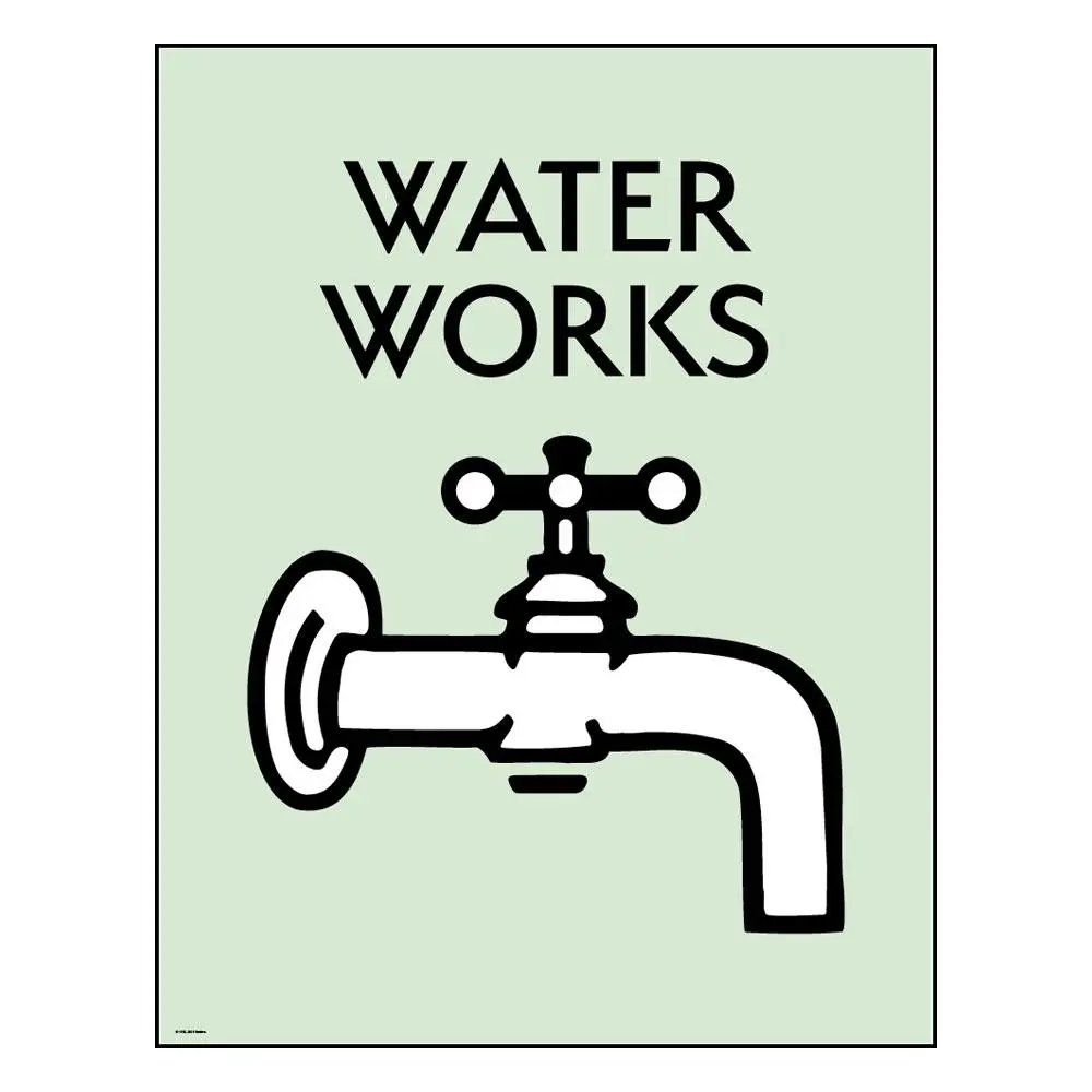 Monopoly Art Print Water Works Limitált kiadás 36 x 28 cm termékfotó