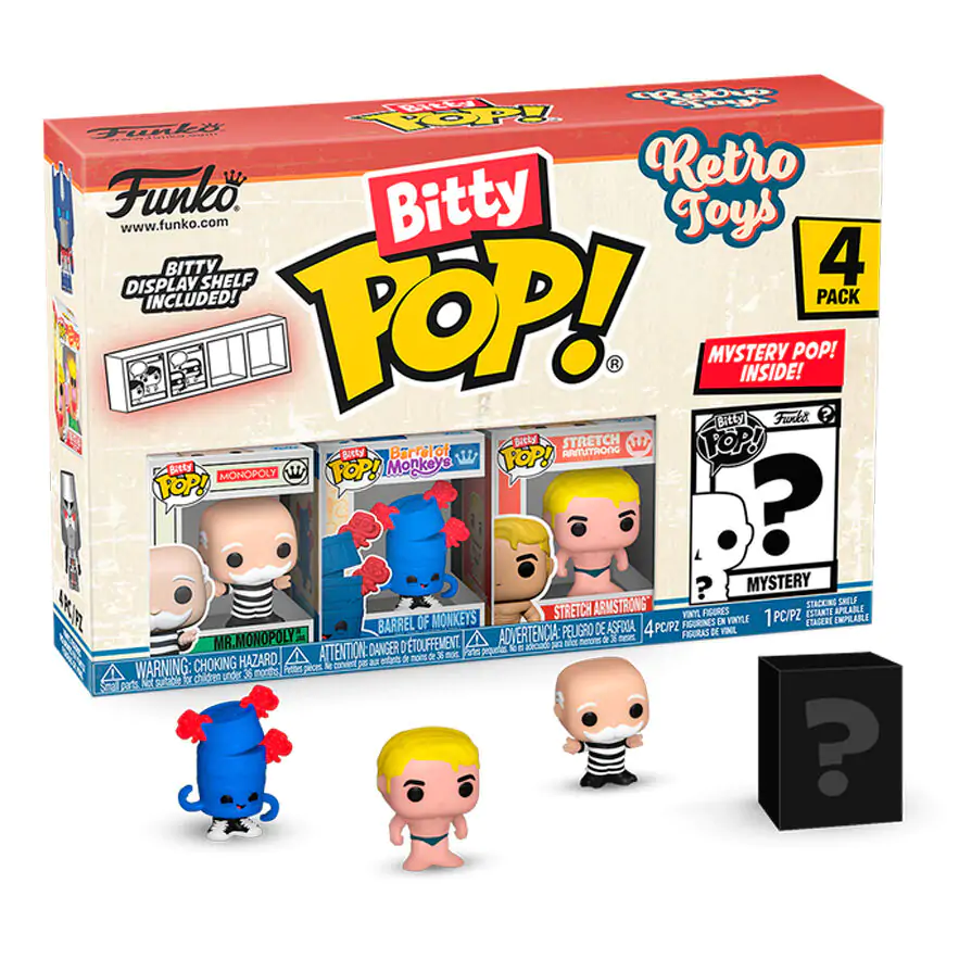 Monopoly Funko Bitty POP! Vinyl figura 4 db-os csomag 2,5 cm termékfotó