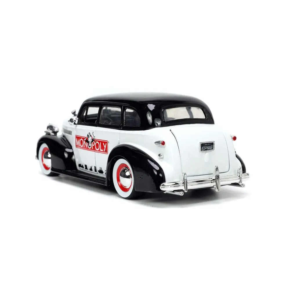 Monopoly Hollywood Rides Diecast Model 1/24 1939 Chevrolet Master Deluxe és Monopoly figura termékfotó