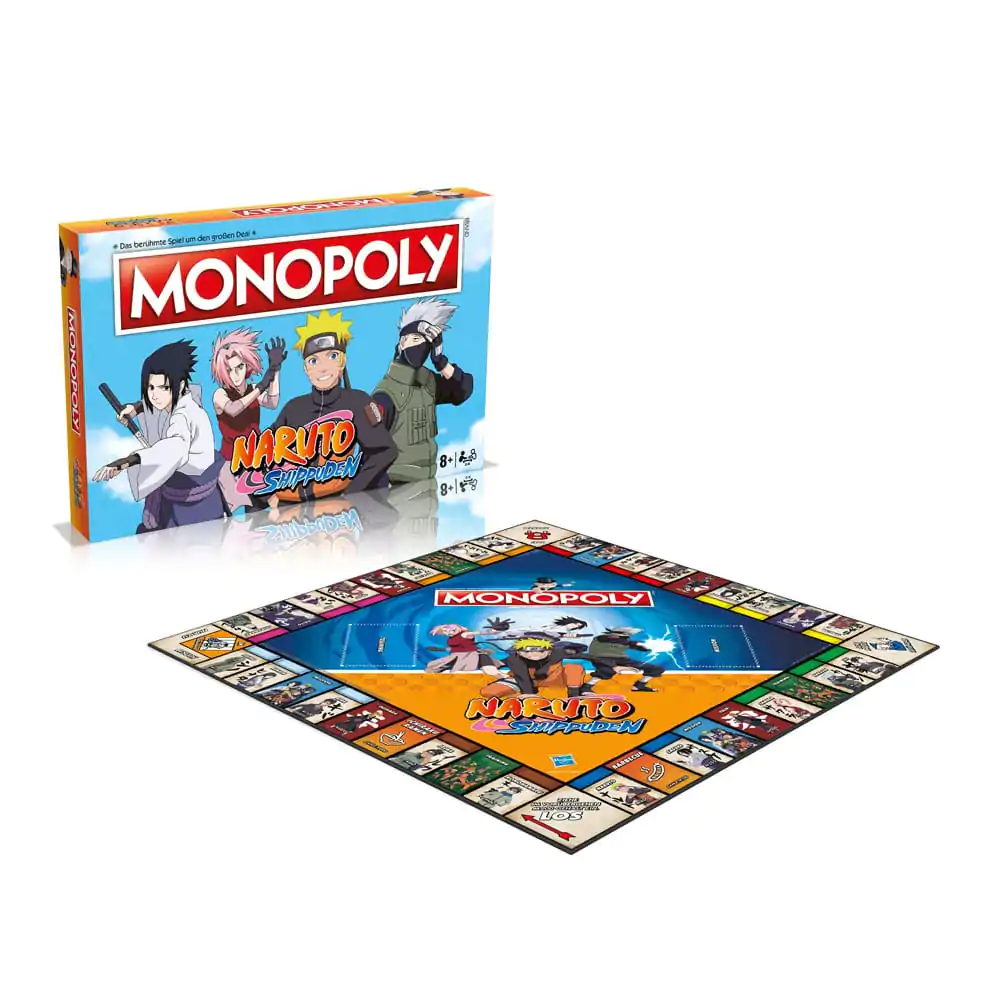 Monopoly Naruto Shippuden német nyelvű társasjáték termékfotó