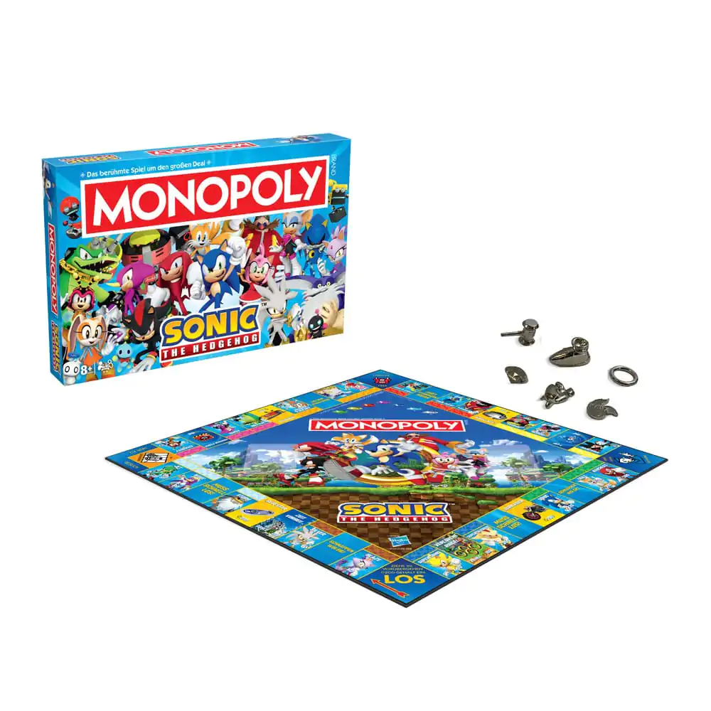 Monopoly Sonic the Hedgehog német nyelvű társasjáték termékfotó