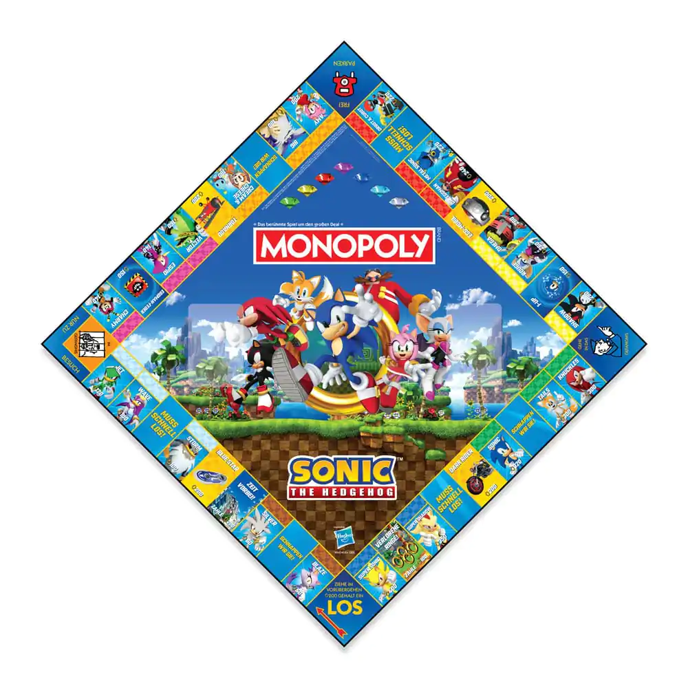 Monopoly Sonic the Hedgehog német nyelvű társasjáték termékfotó