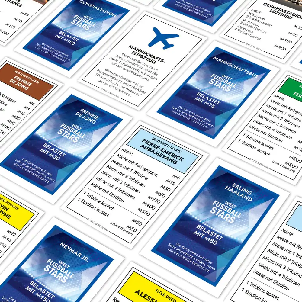 Monopoly Weltfussballstars német nyelvű társasjáték termékfotó