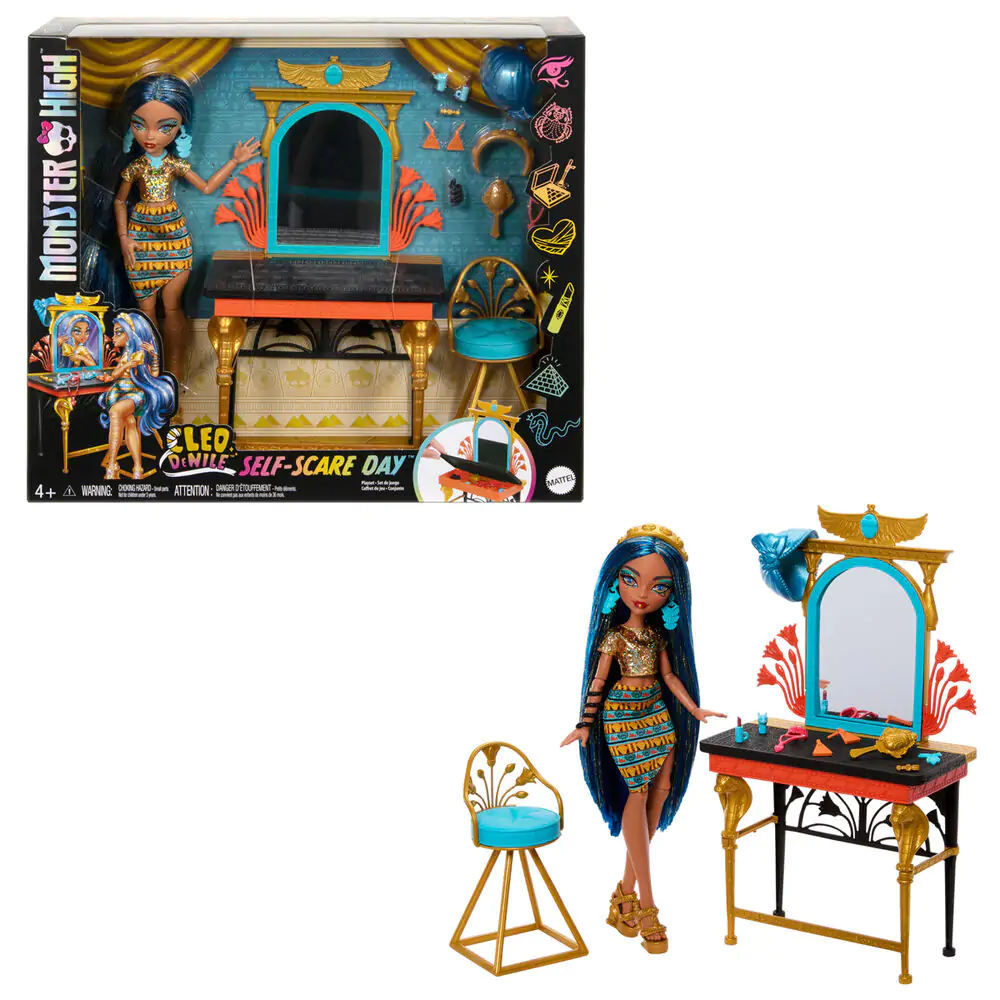 Monster High Cleo de Nile with dressing table játék baba termékfotó