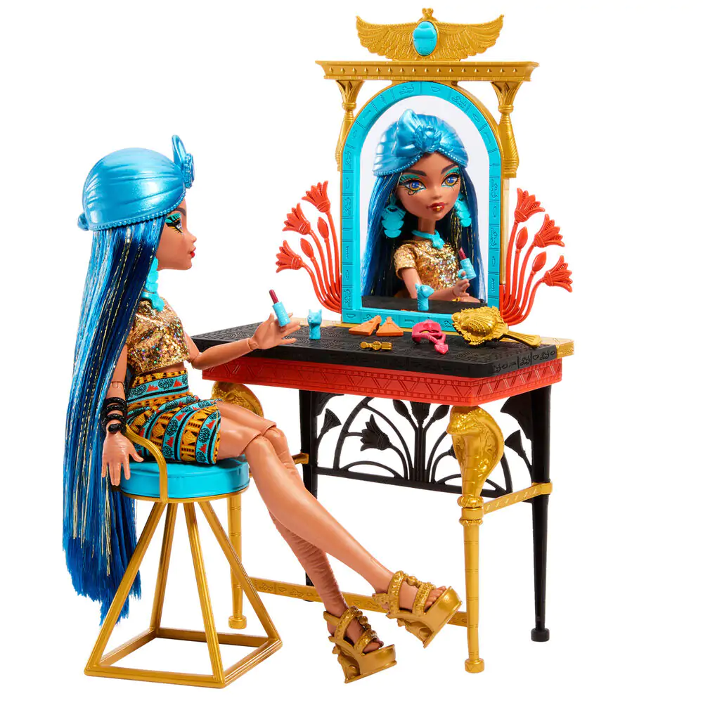 Monster High Cleo de Nile with dressing table játék baba termékfotó