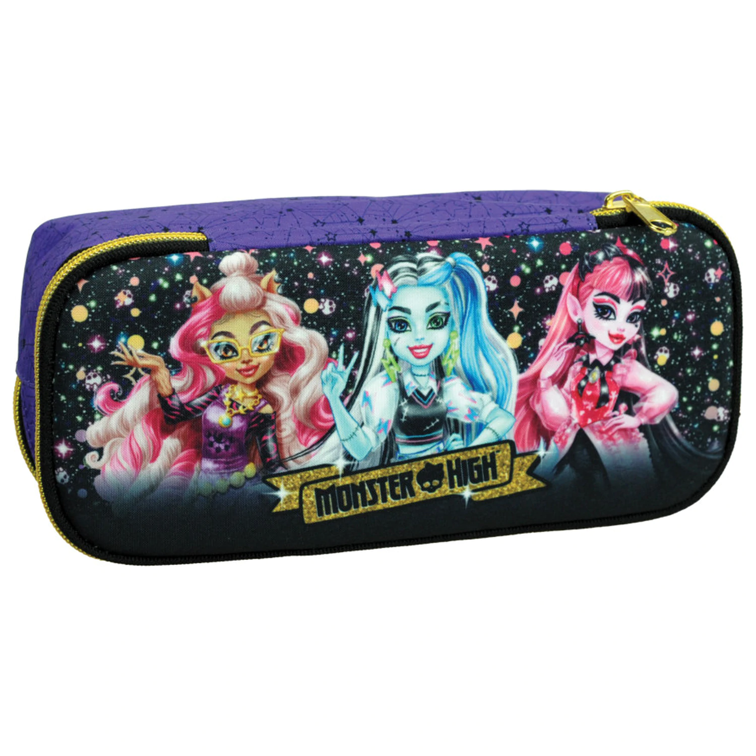 Monster High Crew 2 rekeszes tolltartó 26 cm termékfotó