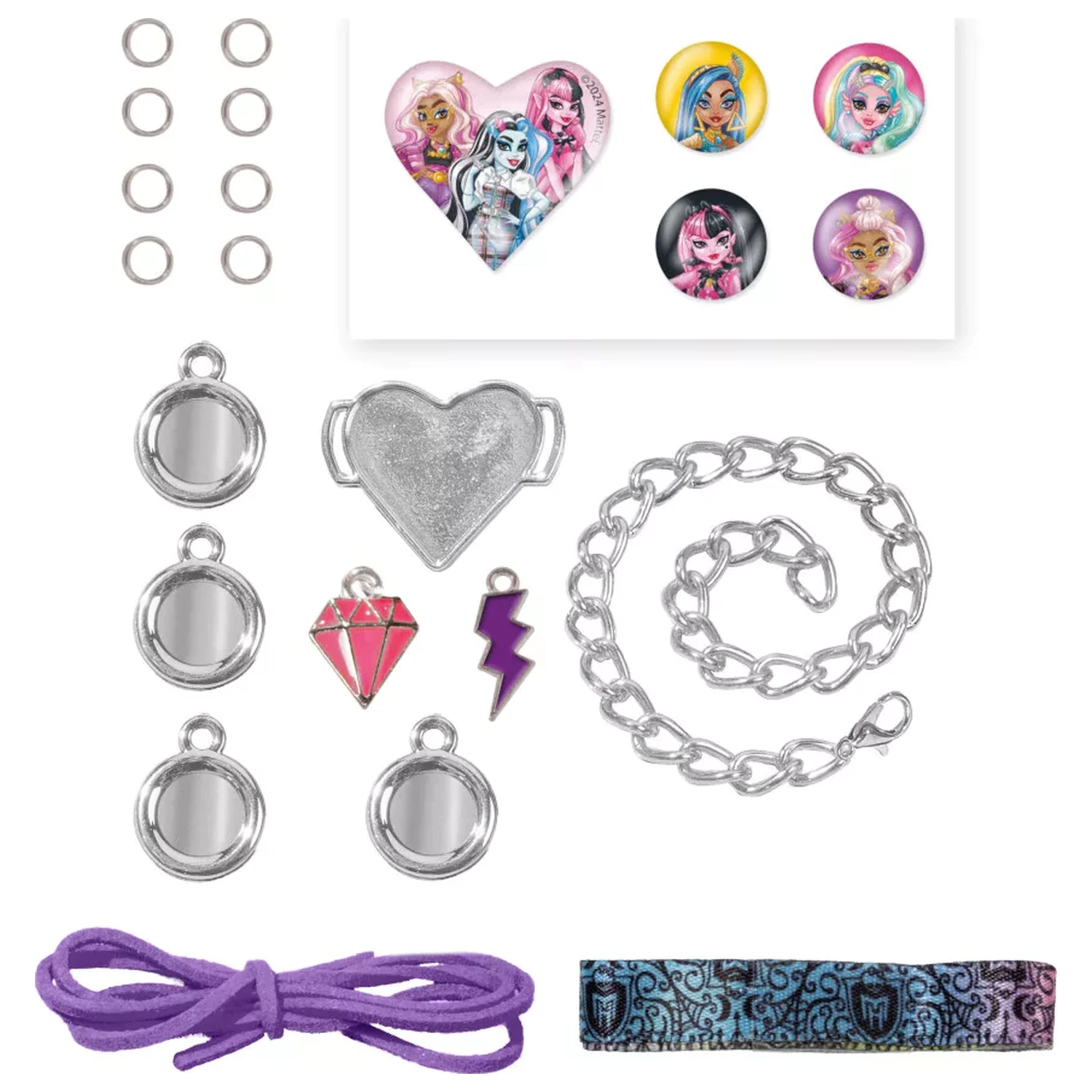 Monster High Dark charm karkötő készítő szett termékfotó
