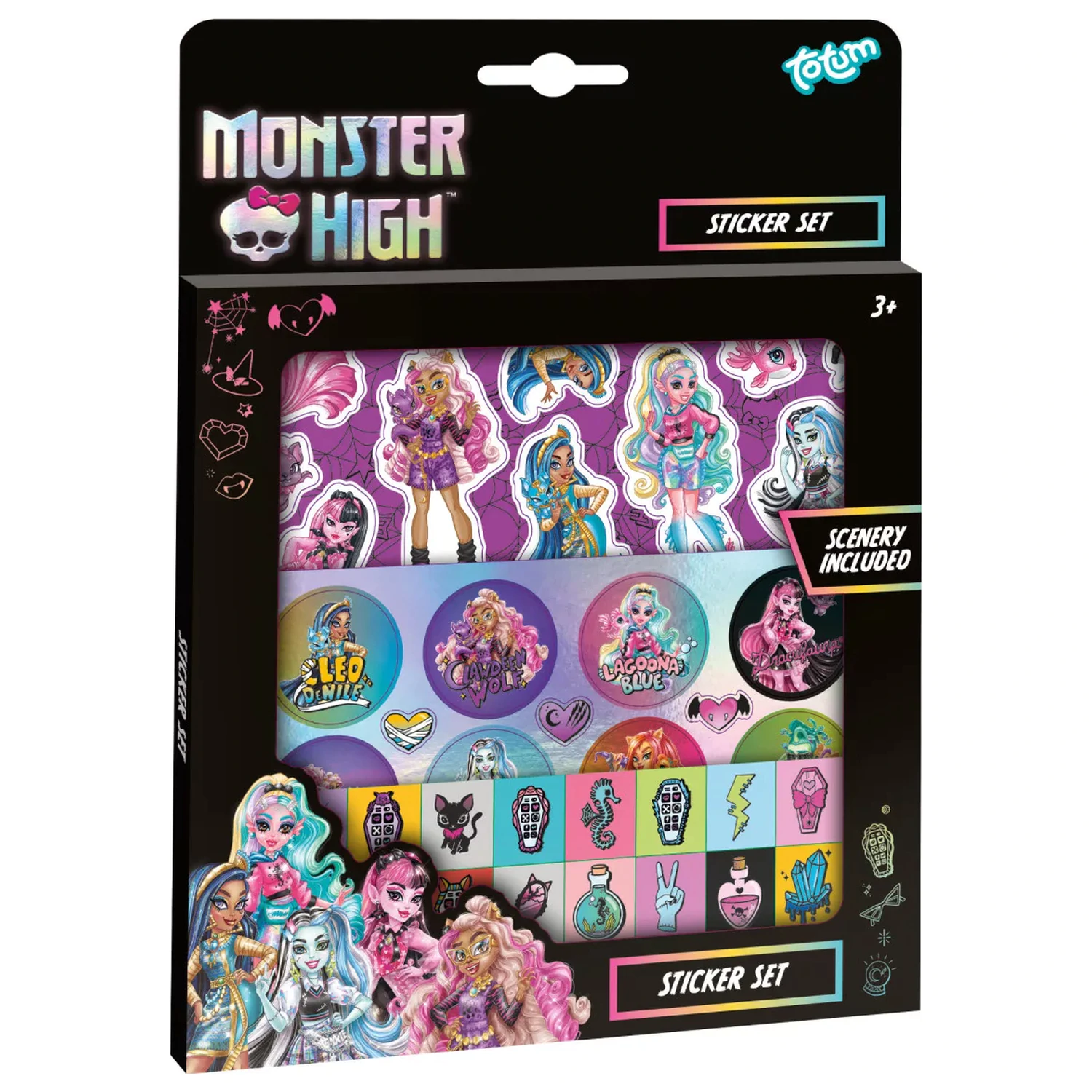 Monster High Dark matrica szett termékfotó