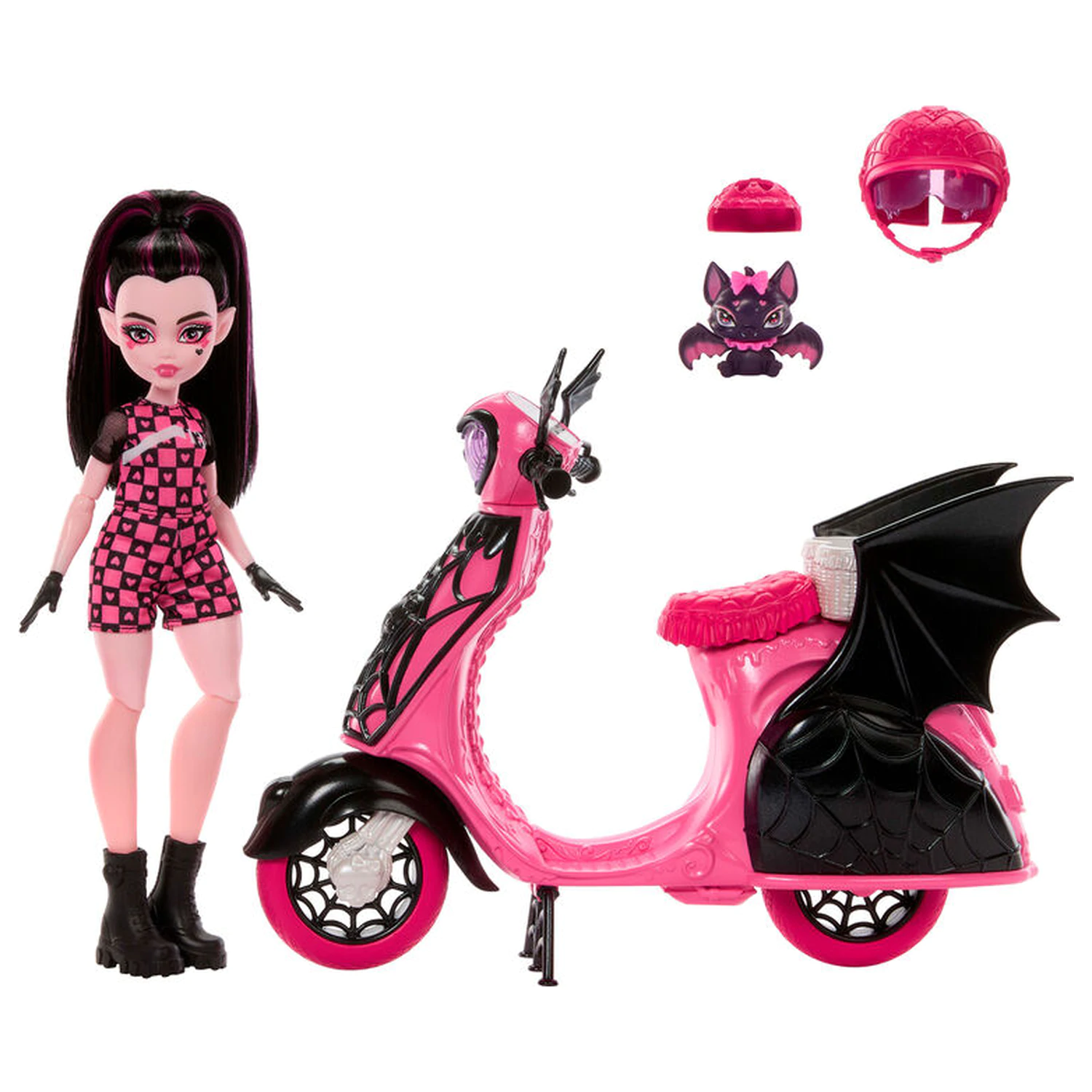 Monster High Draculaura and Scooter játék baba termékfotó