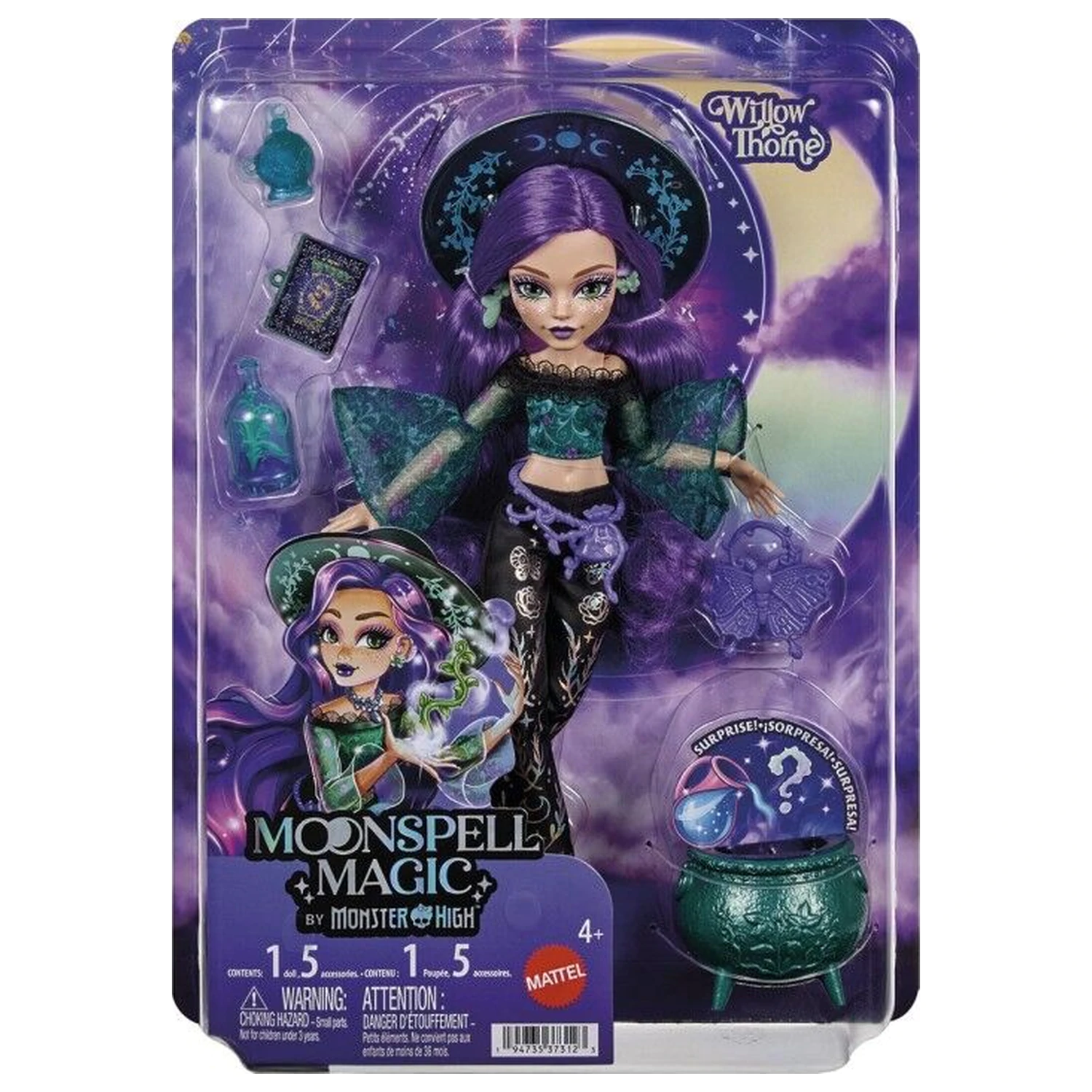 Monster High Moonspell High Willow Nature játék baba termékfotó