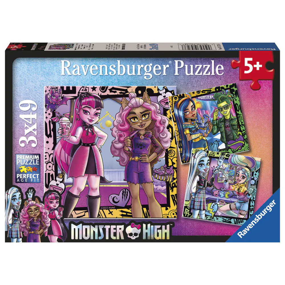 Monster High puzzle 3x49db-os termékfotó