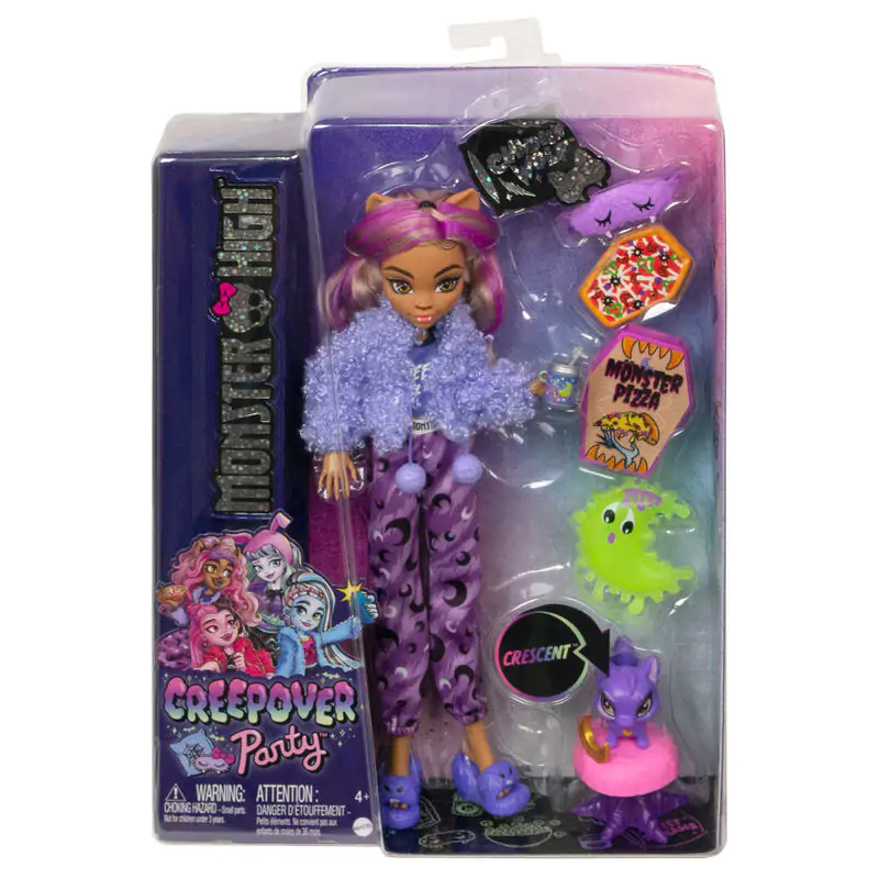 Monster High Pyjama party Clawdeen Wolf doll 25cm termékfotó