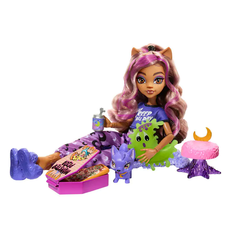 Monster High Pyjama party Clawdeen Wolf doll 25cm termékfotó