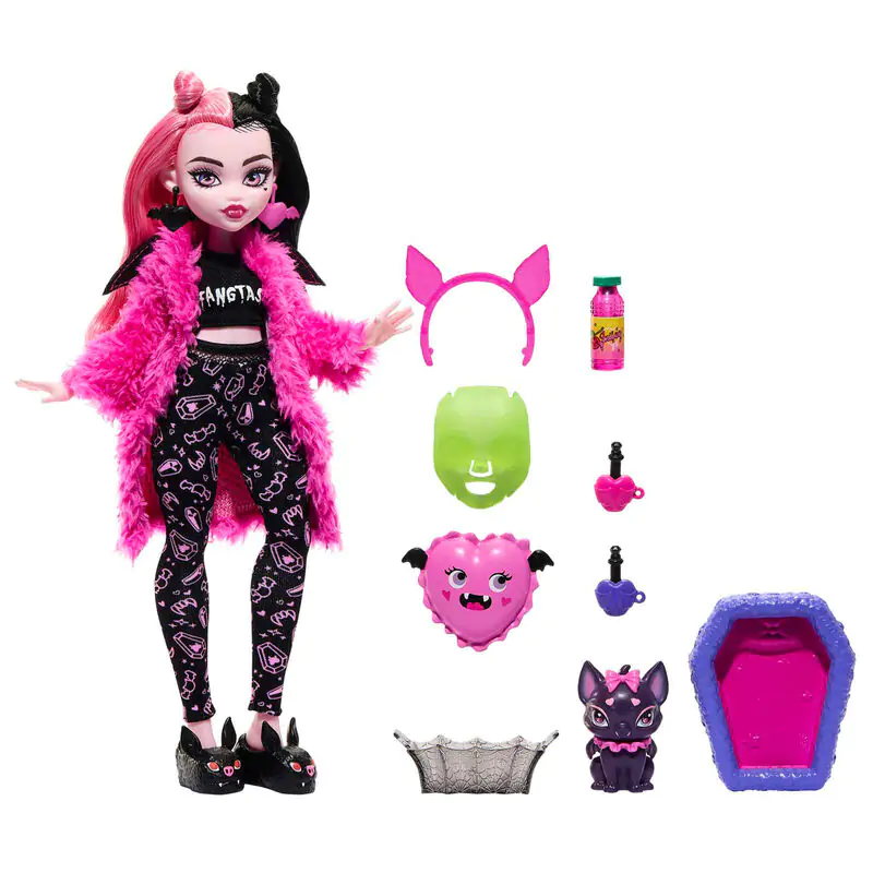 Monster High Pyjama party Draculaura játék baba 25cm termékfotó