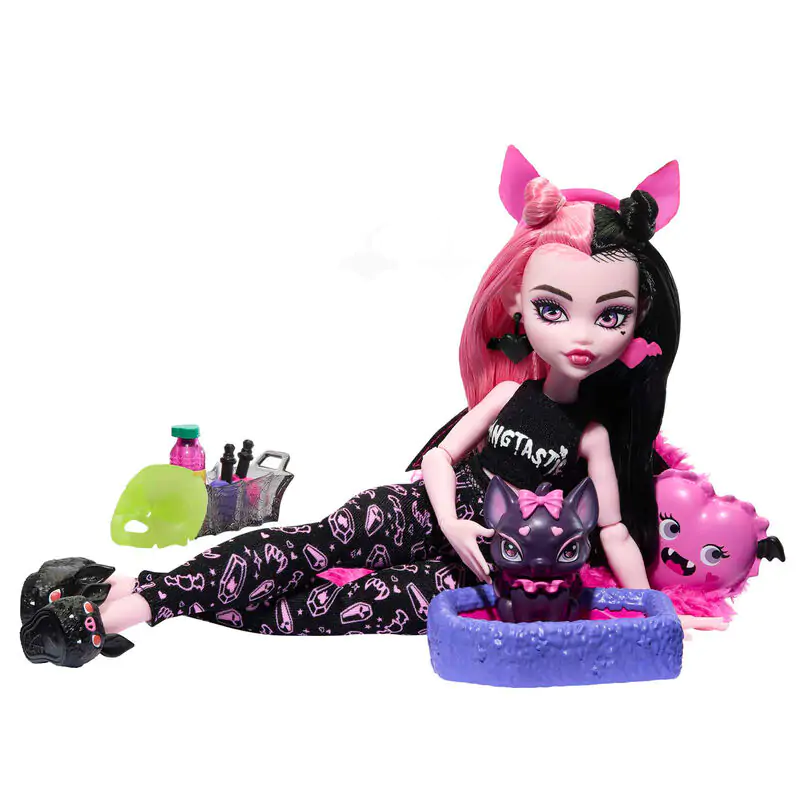 Monster High Pyjama party Draculaura játék baba 25cm termékfotó