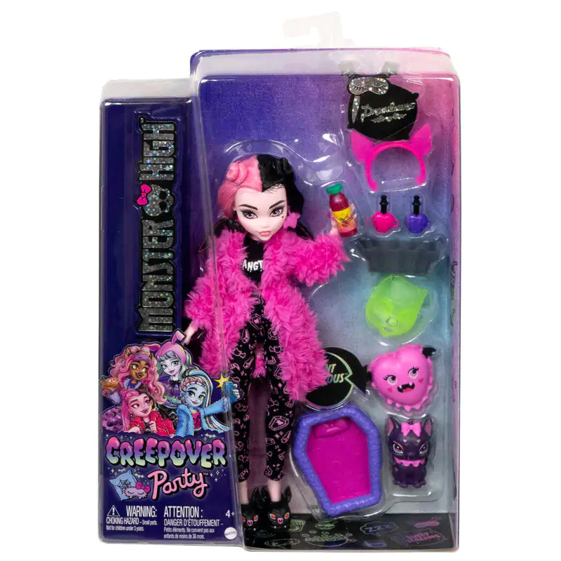 Monster High Pyjama party Draculaura játék baba 25cm termékfotó