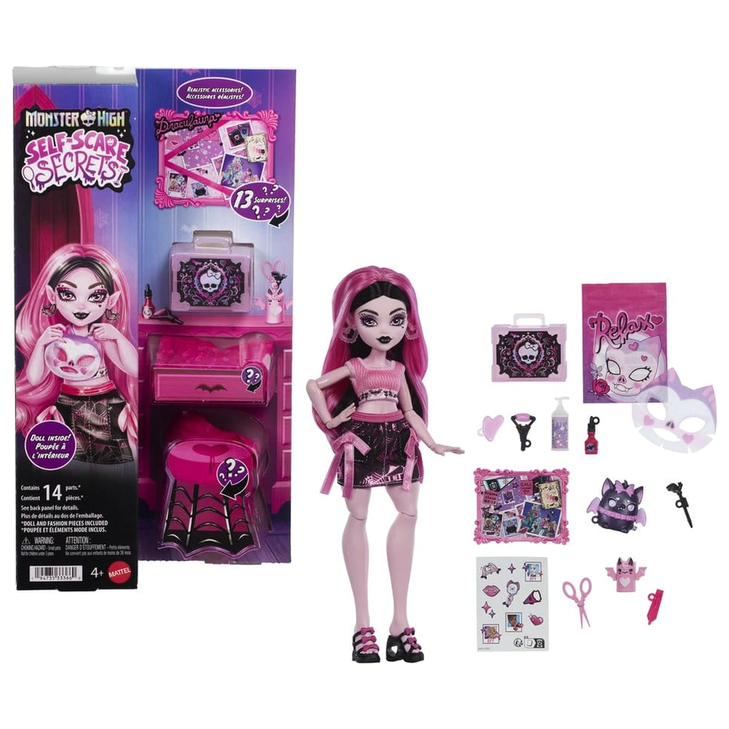 Monster High Self-Scare Secrets Draculaura játék baba  termékfotó