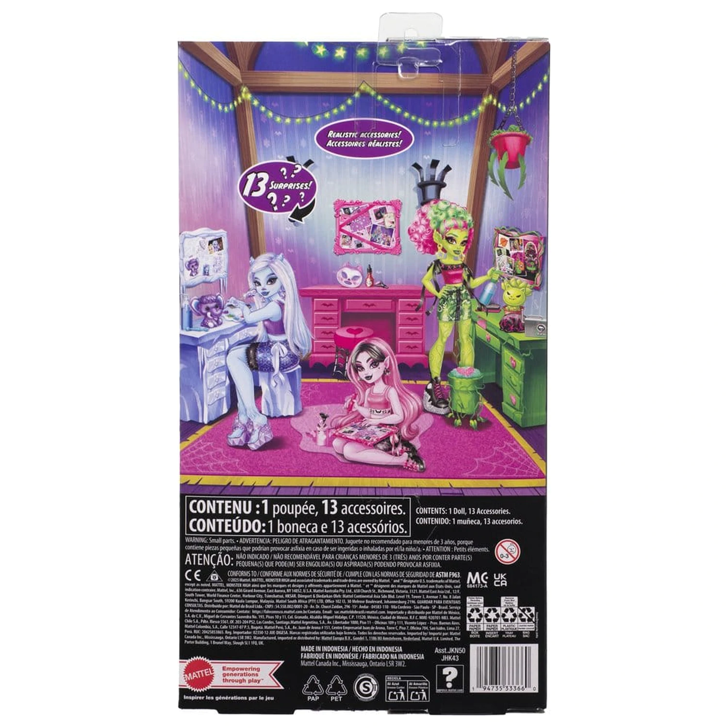 Monster High Self-Scare Secrets Draculaura játék baba  termékfotó