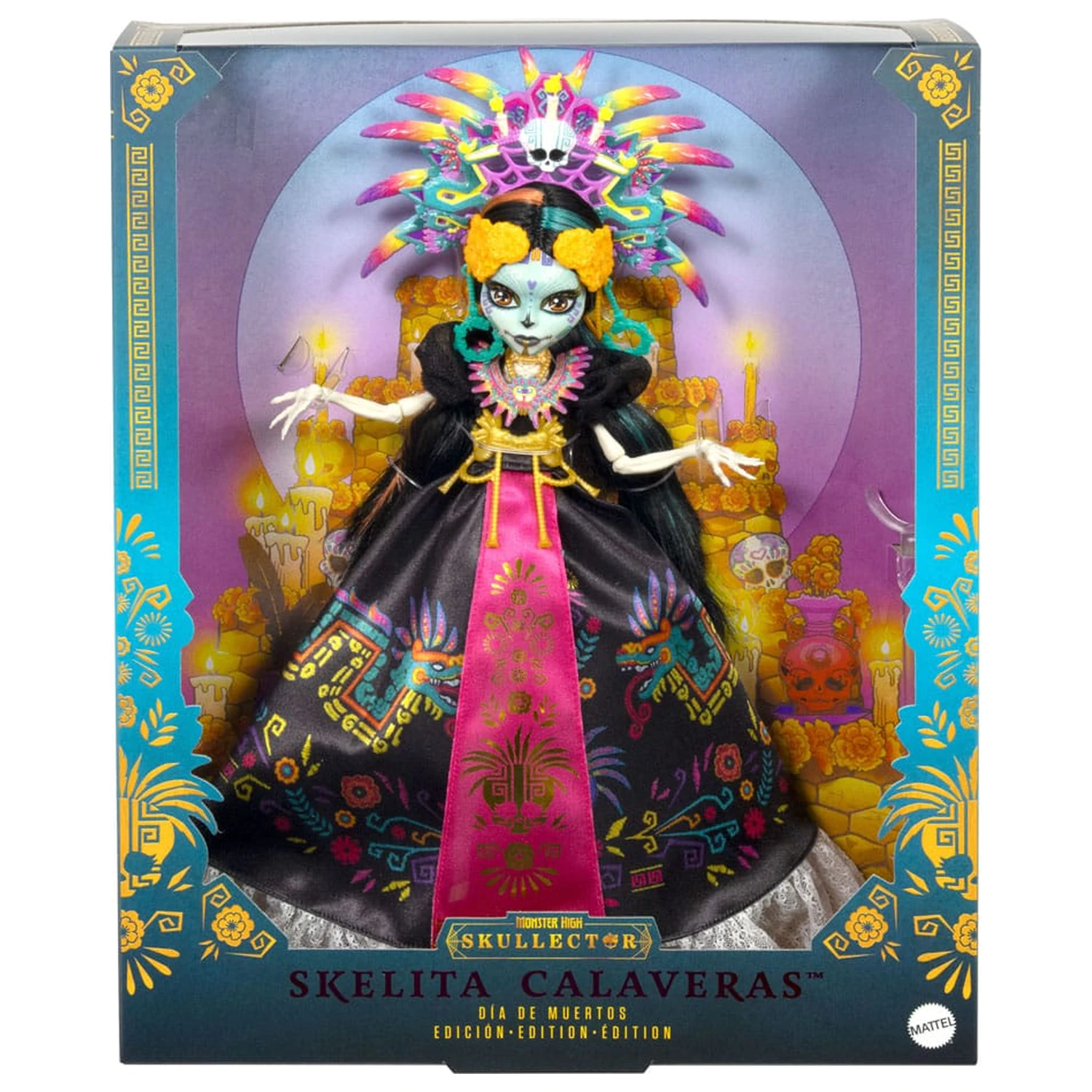Monster High Skullector Doll Skelita Calaveras Día de Muertos Edition játék baba 32 cm termékfotó