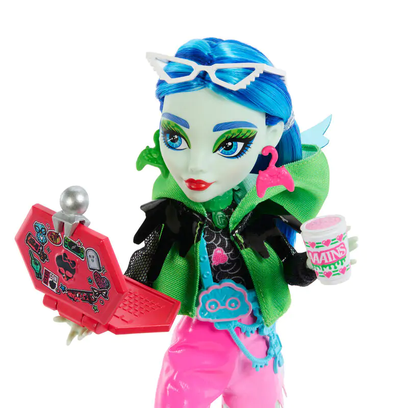 Monster High Skullmate Secrets Neon Frights Ghoulia doll 25cm termékfotó