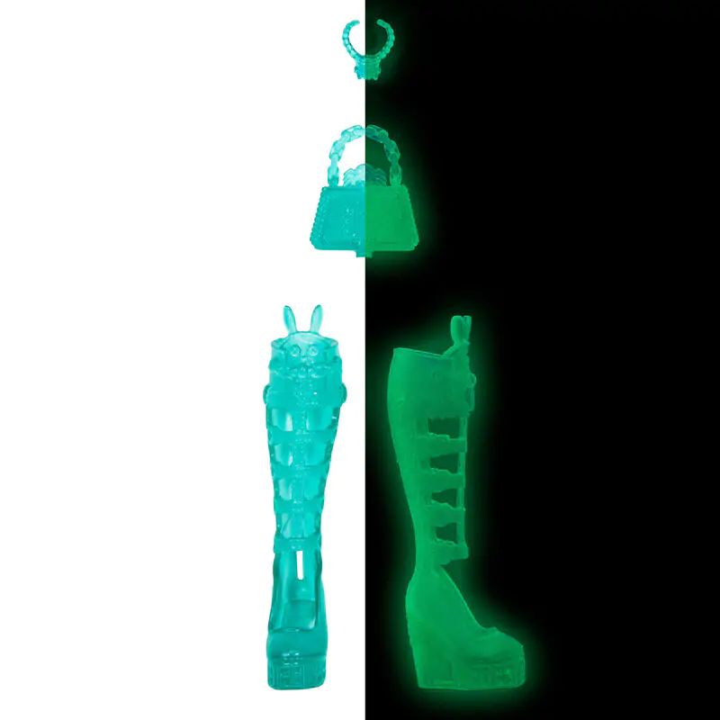 Monster High Skullmate Secrets Neon Frights Twyla játék baba 25cm termékfotó