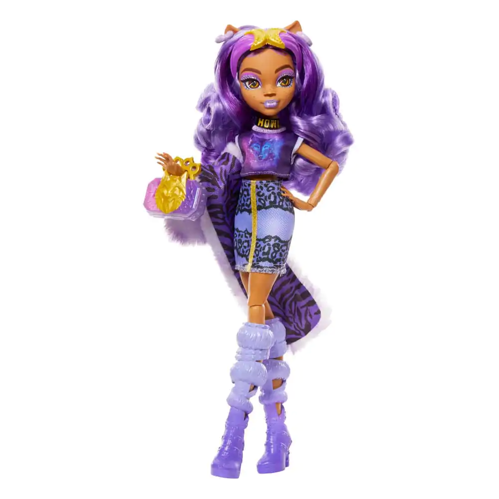 Monster High Skulltimate Secrets: Fearidescent Doll Clawdeen Wolf figura 25 cm termékfotó