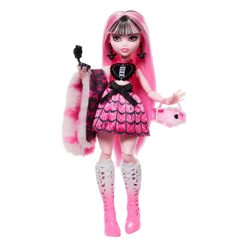 Monster High Skulltimate Secrets: Fearidescent Doll Draculaura figura 25 cm termékfotó