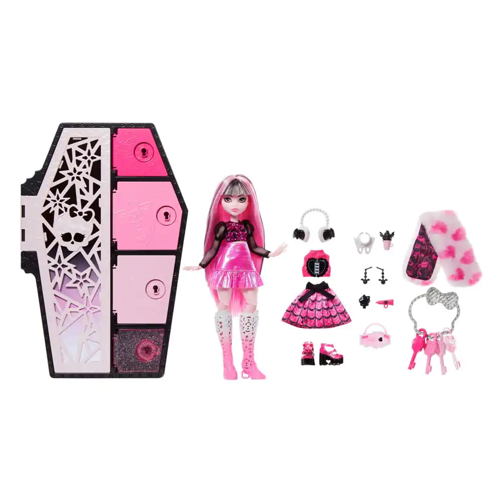 Monster High Skulltimate Secrets: Fearidescent Doll Draculaura figura 25 cm termékfotó