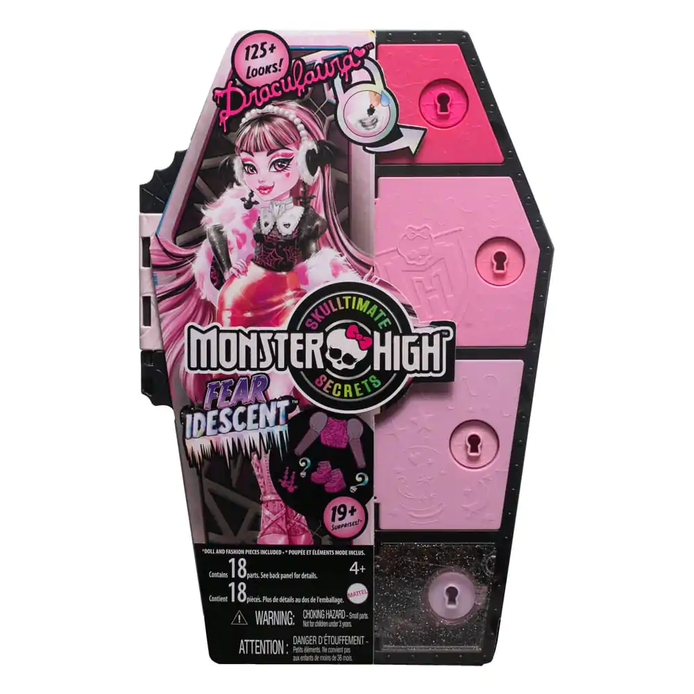 Monster High Skulltimate Secrets: Fearidescent Doll Draculaura figura 25 cm termékfotó