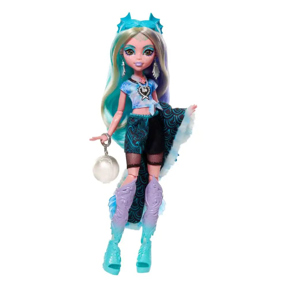 Monster High Skulltimate Secrets: Fearidescent Doll Lagoona Blue figura 25 cm termékfotó
