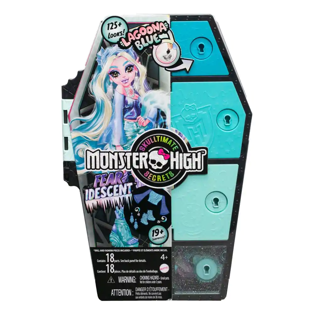 Monster High Skulltimate Secrets: Fearidescent Doll Lagoona Blue figura 25 cm termékfotó
