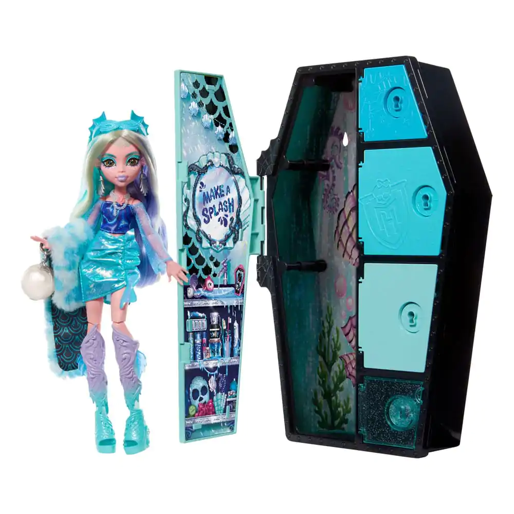 Monster High Skulltimate Secrets: Fearidescent Doll Lagoona Blue figura 25 cm termékfotó