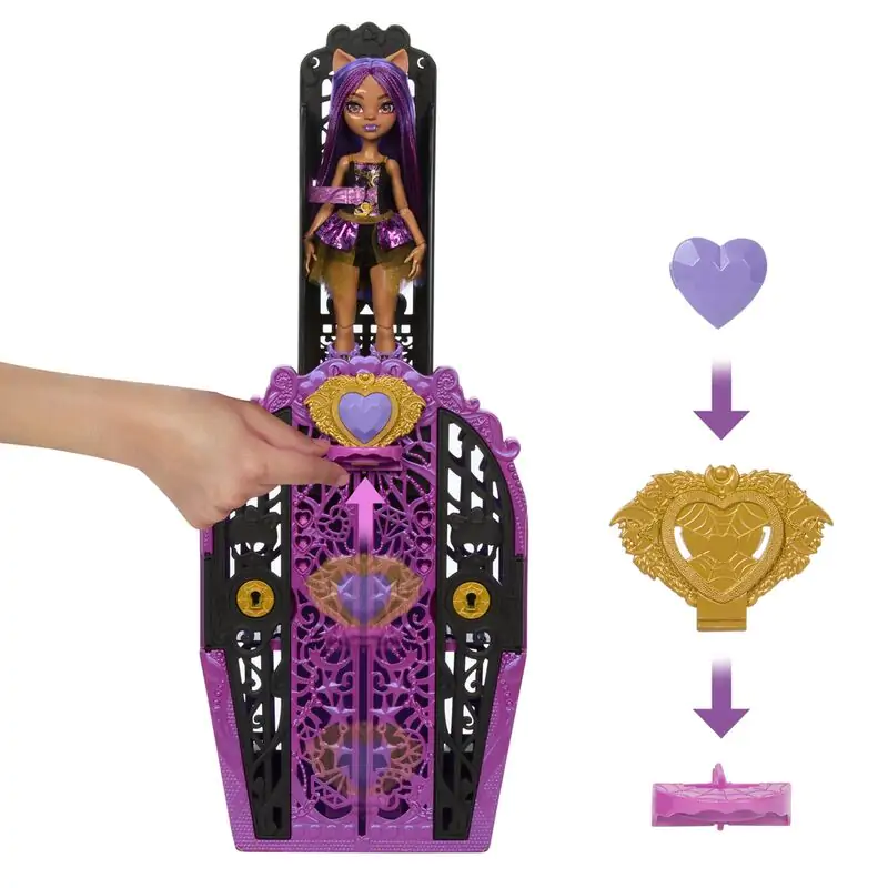 Monster High Skulltime Secrets Clawdeen Wolf játék baba termékfotó