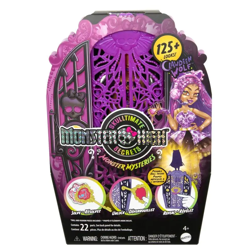Monster High Skulltime Secrets Clawdeen Wolf játék baba termékfotó