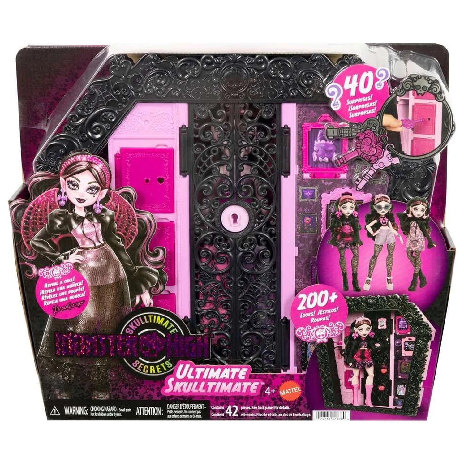 Monster High Ultimate Skulltimate Draculaura doll and wardrobe játék baba termékfotó