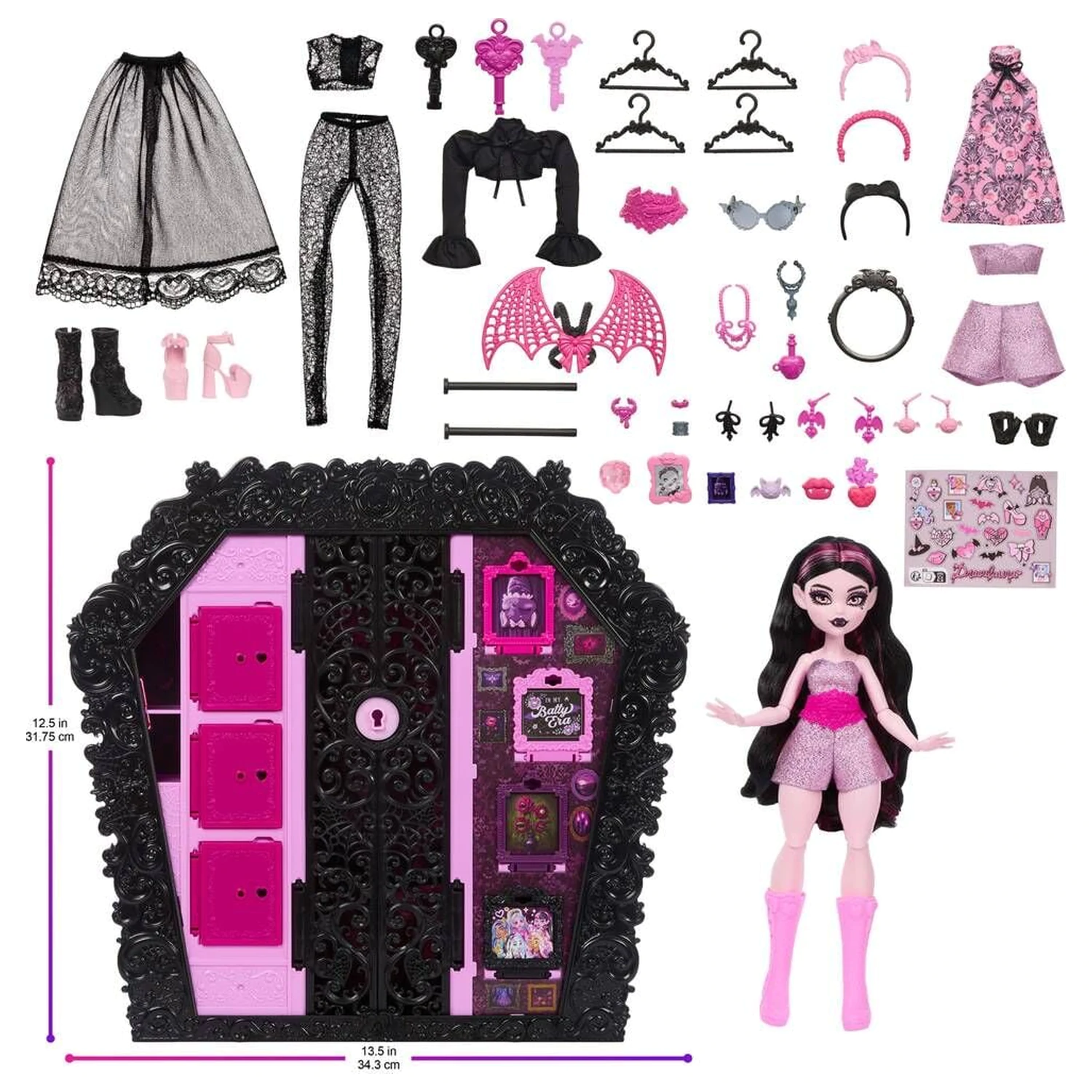 Monster High Ultimate Skulltimate Draculaura doll and wardrobe játék baba termékfotó