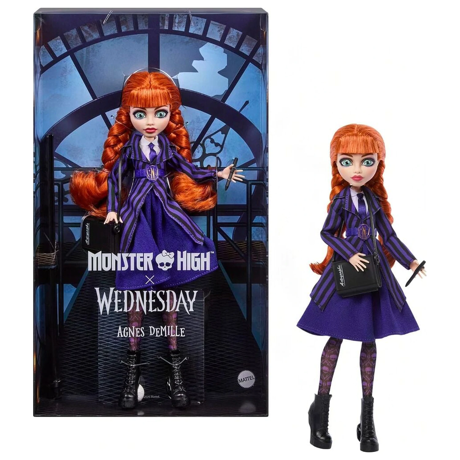 Monster High Wednesday Agnes baba termékfotó