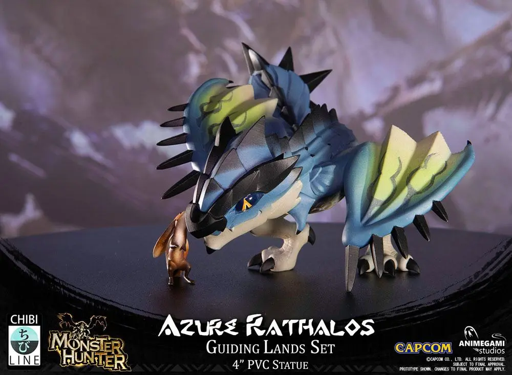 Monster Hunter Azure Rathalos PVC szobor figura 10 cm termékfotó