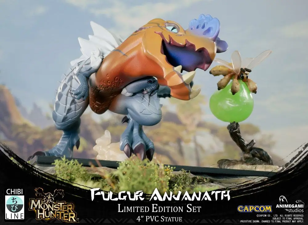 Monster Hunter Fulgur Anjanath PVC szobor figura 10 cm termékfotó