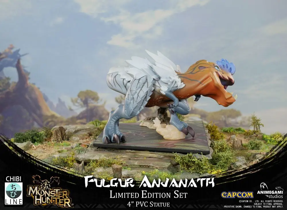 Monster Hunter Fulgur Anjanath PVC szobor figura 10 cm termékfotó