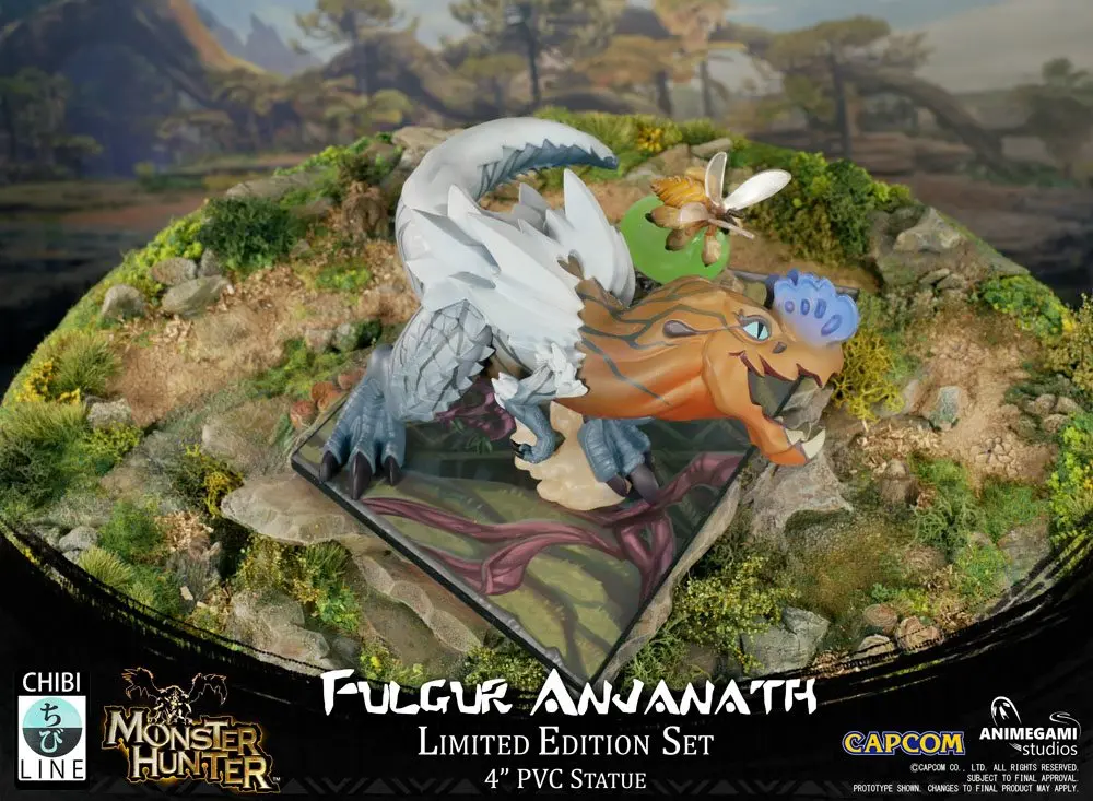 Monster Hunter Fulgur Anjanath PVC szobor figura 10 cm termékfotó
