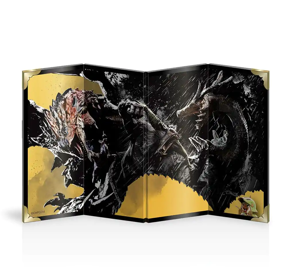 Monster Hunter Mini Folding Screen Ink Painting termékfotó