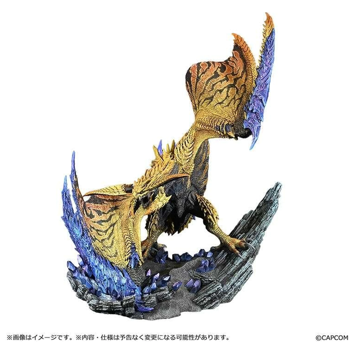 Monster Hunter Shining Thunder Wyvern Rey Dau szobor figura 28 cm termékfotó
