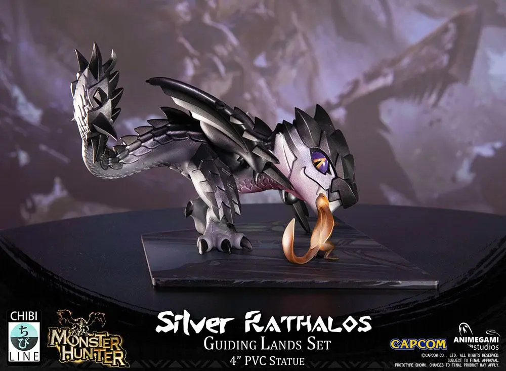 Monster Hunter Silver Rathalos PVC szobor figura 10 cm termékfotó