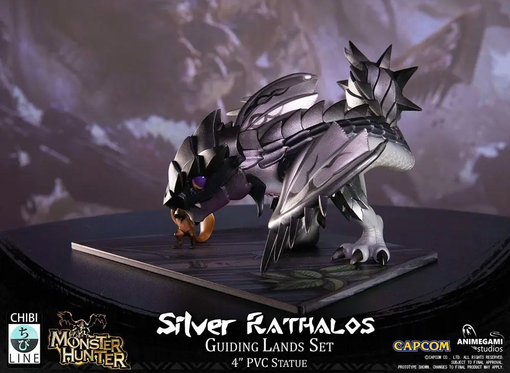 Monster Hunter Silver Rathalos PVC szobor figura 10 cm termékfotó
