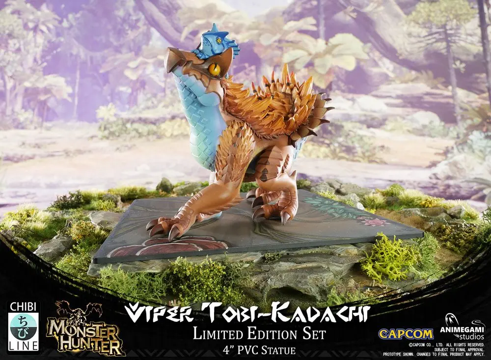 Monster Hunter Viper Tobi-Kadachi PVC szobor figura 10 cm termékfotó