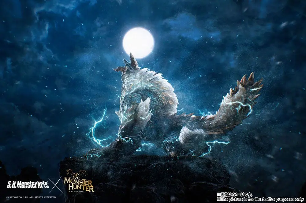 Monster Hunter World Iceborne S.H. MonsterArts Zinogre akciófigura 29 cm termékfotó