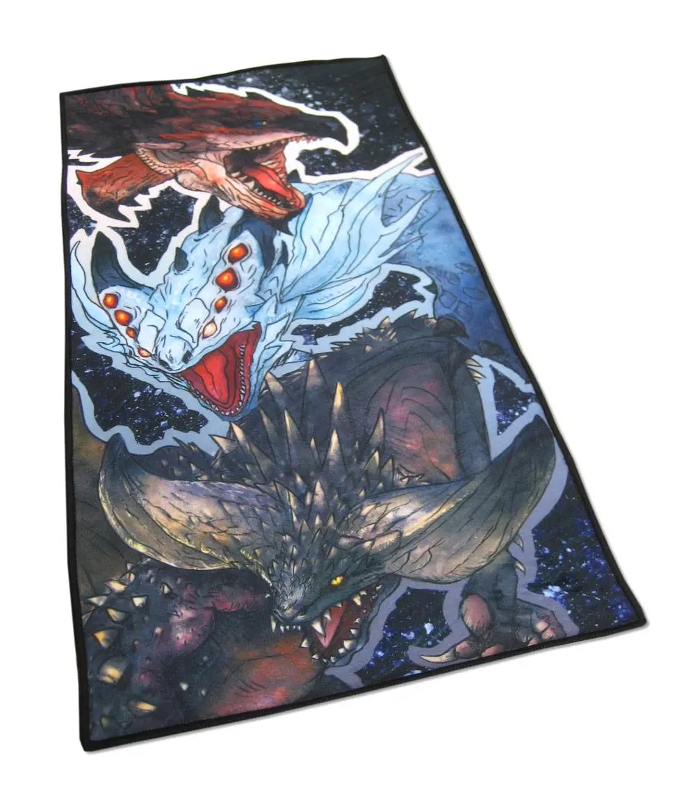 Monster Hunter World Rathalos, Xenojiva &amp; Nergikante törölköző 70 x 35 cm termékfotó